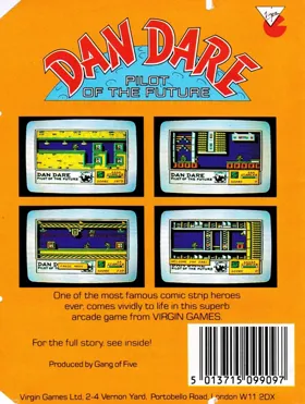 Dan Dare - Pilot Of The Future (UK) (1986) (Trainer) box cover back